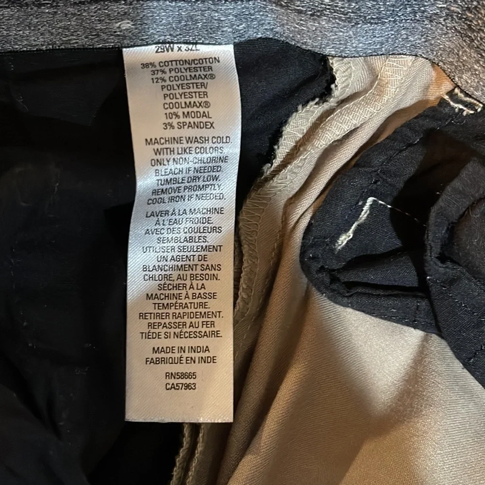 NORDSTROM Men’s Slim Fit Khaki Chino Pants 29x32 Khaki